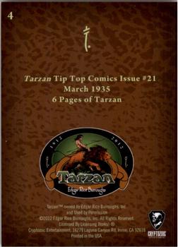 2012 Cryptozoic Tarzan 100th Anniversary #4 Tarzan Back