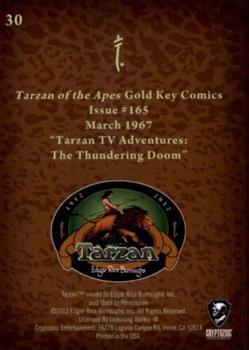 2012 Cryptozoic Tarzan 100th Anniversary #30 Tarzan TV Adventures: The Thundering Doom Back