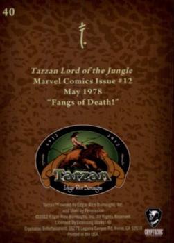 2012 Cryptozoic Tarzan 100th Anniversary #40 Fangs of Death! Back