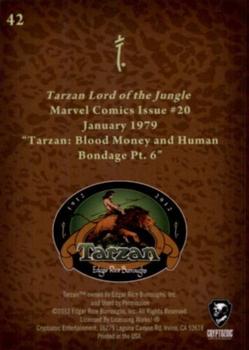 2012 Cryptozoic Tarzan 100th Anniversary #42 Blood Money and Human Bondage Pt. 6 Back