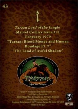 2012 Cryptozoic Tarzan 100th Anniversary #43 Blood Money and Human Bondate Pt. 7 Back