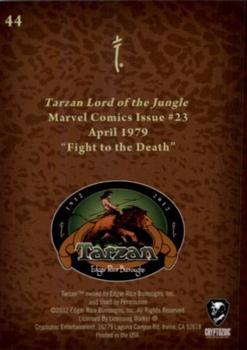 2012 Cryptozoic Tarzan 100th Anniversary #44 Fight to the Death Back
