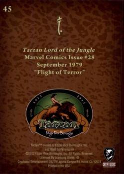2012 Cryptozoic Tarzan 100th Anniversary #45 Flight of Terror Back