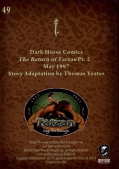 2012 Cryptozoic Tarzan 100th Anniversary #49 The Return of Tarzan Pt. 2 Back