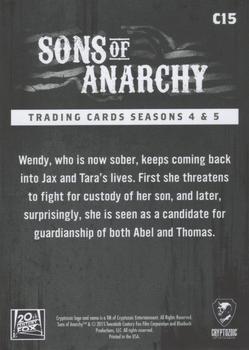 2015 Cryptozoic Sons of Anarchy Seasons 4-5 - Character Bios #C15 The Ex Back
