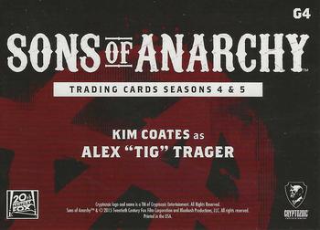 2015 Cryptozoic Sons of Anarchy Seasons 4-5 - Gallery #G4 Kim Coates Back