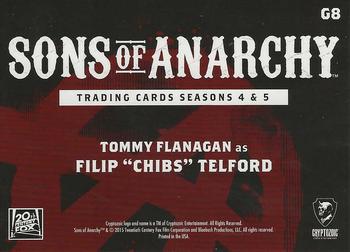 2015 Cryptozoic Sons of Anarchy Seasons 4-5 - Gallery #G8 Tommy Flanagan Back