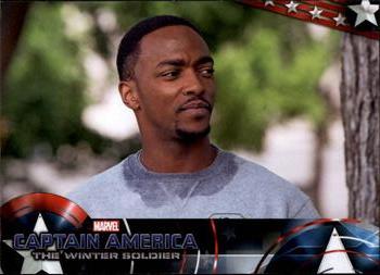 2014 Upper Deck Captain America The Winter Soldier #4 Sam Wilson is fully impressed by the speed and sta Front