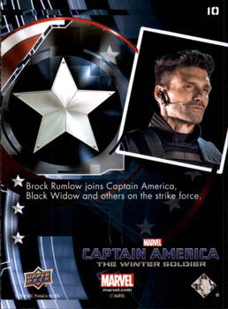 2014 Upper Deck Captain America The Winter Soldier #10 Brock Rumlow joins Captain America, Black Widow an Back