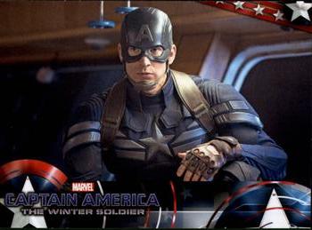 2014 Upper Deck Captain America The Winter Soldier #13 Captain America plans how to best accomplish his t Front