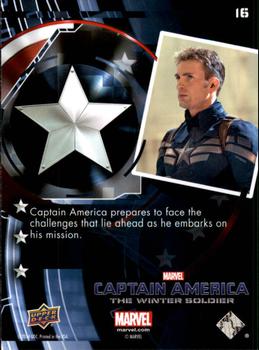 2014 Upper Deck Captain America The Winter Soldier #16 Captain America prepares to face the challenges th Back