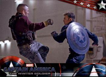 2014 Upper Deck Captain America The Winter Soldier #17 Captain America battles Batroc, who is the leader Front
