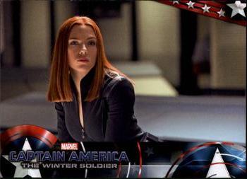 2014 Upper Deck Captain America The Winter Soldier #19 Black Widow - gorgeous Russian Natasha Romanoff - Front