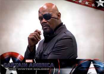 2014 Upper Deck Captain America The Winter Soldier #25 S.H.I.E.L.D. Director Nick Fury has grave concerns Front