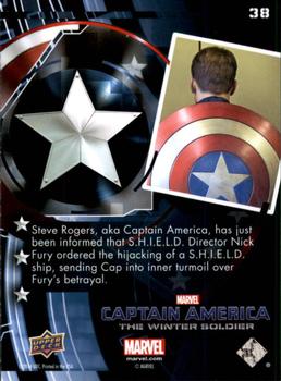 2014 Upper Deck Captain America The Winter Soldier #38 Steve Rogers, aka Captain America, has just been i Back