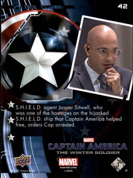 2014 Upper Deck Captain America The Winter Soldier #42 S.H.I.E.L.D. agent Jasper Sitwell, who was one of Back