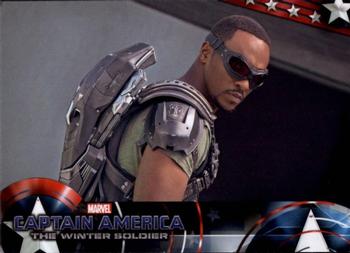 2014 Upper Deck Captain America The Winter Soldier #54 Sam Wilson acquires the Falcon suit to assist Stev Front