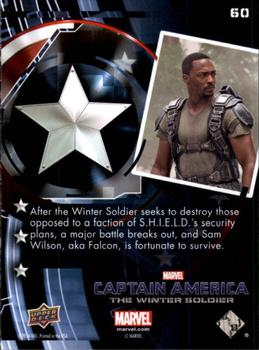 2014 Upper Deck Captain America The Winter Soldier #60 After the Winter Soldier seeks to destroy those op Back