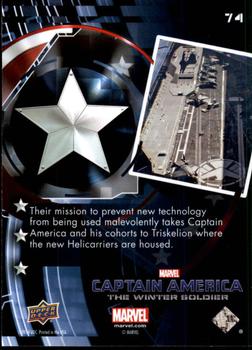 2014 Upper Deck Captain America The Winter Soldier #74 Their mission to prevent new technology from being Back