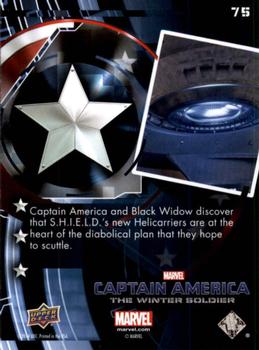 2014 Upper Deck Captain America The Winter Soldier #75 Captain America and Black Widow discover that S.H. Back