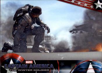 2014 Upper Deck Captain America The Winter Soldier #79 Falcon spots grave danger approaching through the Front