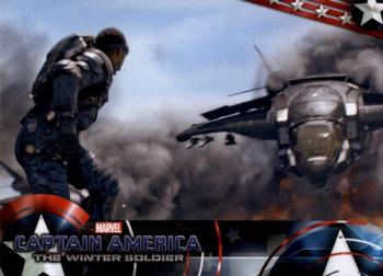 2014 Upper Deck Captain America The Winter Soldier #80 A S.H.I.E.L.D. Quinjet atacks Falcon in an effort Front
