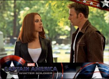 2014 Upper Deck Captain America The Winter Soldier #87 Natasha Romanoff and Steve Rogers formed quite a t Front