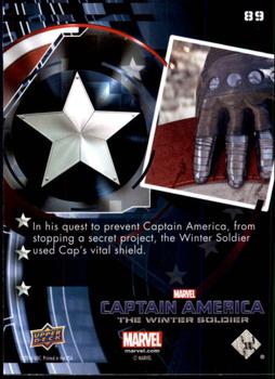 2014 Upper Deck Captain America The Winter Soldier #89 In his quest to prevent Captain America from stopp Back
