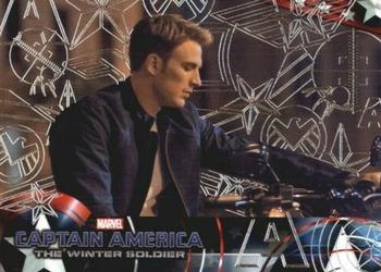 2014 Upper Deck Captain America The Winter Soldier - Silver Patriotic Foil #26 Disillusioned by the direction of S.H.I.E.L.D. - p Front