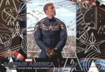2014 Upper Deck Captain America The Winter Soldier - Silver Patriotic Foil #39 Initially, nothing seems amiss as Captain America Front