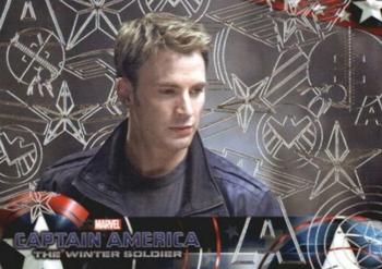 2014 Upper Deck Captain America The Winter Soldier - Silver Patriotic Foil #68 Steve Rogers is upset that his old childhood frien Front