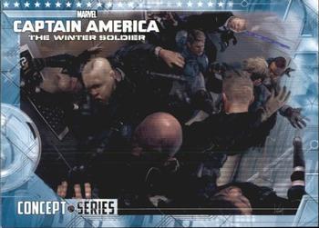 2014 Upper Deck Captain America The Winter Soldier - Concept Series #CS-4 Fight Scene Front