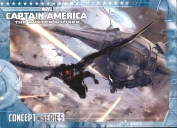 2014 Upper Deck Captain America The Winter Soldier - Concept Series #CS-10 Falcon Front