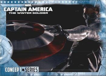 2014 Upper Deck Captain America The Winter Soldier - Concept Series #CS-13 Captain America Front