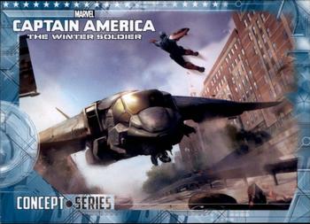 2014 Upper Deck Captain America The Winter Soldier - Concept Series #CS-19 Captain America Front