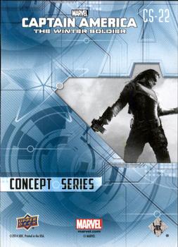 2014 Upper Deck Captain America The Winter Soldier - Concept Series #CS-22 Winter Soldier Back