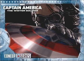 2014 Upper Deck Captain America The Winter Soldier - Concept Series #CS-25 Captain America Front