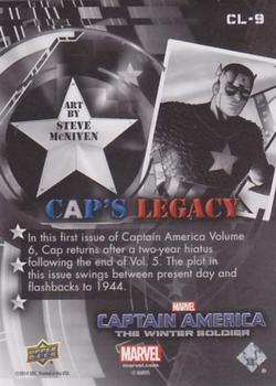 2014 Upper Deck Captain America The Winter Soldier - Cap's Legacy #CL-9 Steve McNiven Back