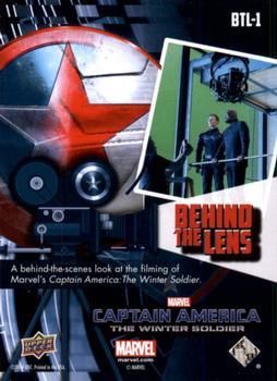 2014 Upper Deck Captain America The Winter Soldier - Behind the Lens #BTL-1 Captain America / Nick Fury Back