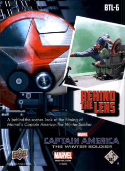 2014 Upper Deck Captain America The Winter Soldier - Behind the Lens #BTL-6 Captain America Back