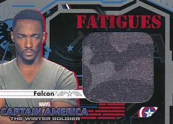 2014 Upper Deck Captain America The Winter Soldier - Fatigues #F-9 Falcon Front