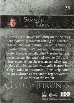 2016 Rittenhouse Game of Thrones Season 5 - Foil #35 Samwell Tarly Back