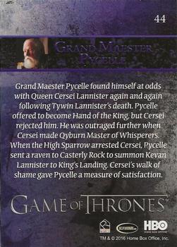 2016 Rittenhouse Game of Thrones Season 5 - Foil #44 Grand Maester Pycelle Back