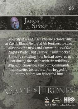 2016 Rittenhouse Game of Thrones Season 5 - Foil #68 Janos Slynt Back