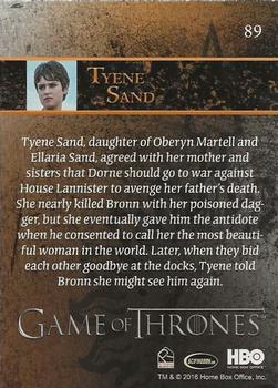 2016 Rittenhouse Game of Thrones Season 5 - Foil #89 Tyene Sand Back