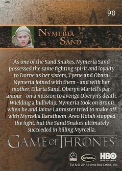 2016 Rittenhouse Game of Thrones Season 5 - Foil #90 Nymeria Sand Back