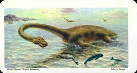 1963 Brooke Bond (Red Rose Tea) Dinosaurs #40 Elasmosaurus Front