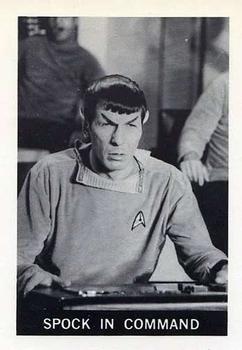 1967 Leaf Star Trek #11 Spock in Command (seated at helm) Front