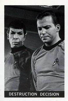 1967 Leaf Star Trek #34 Destruction Decision Front