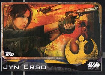 2016 Topps Star Wars Rogue One (UK Version) #1 Jyn Erso Front
